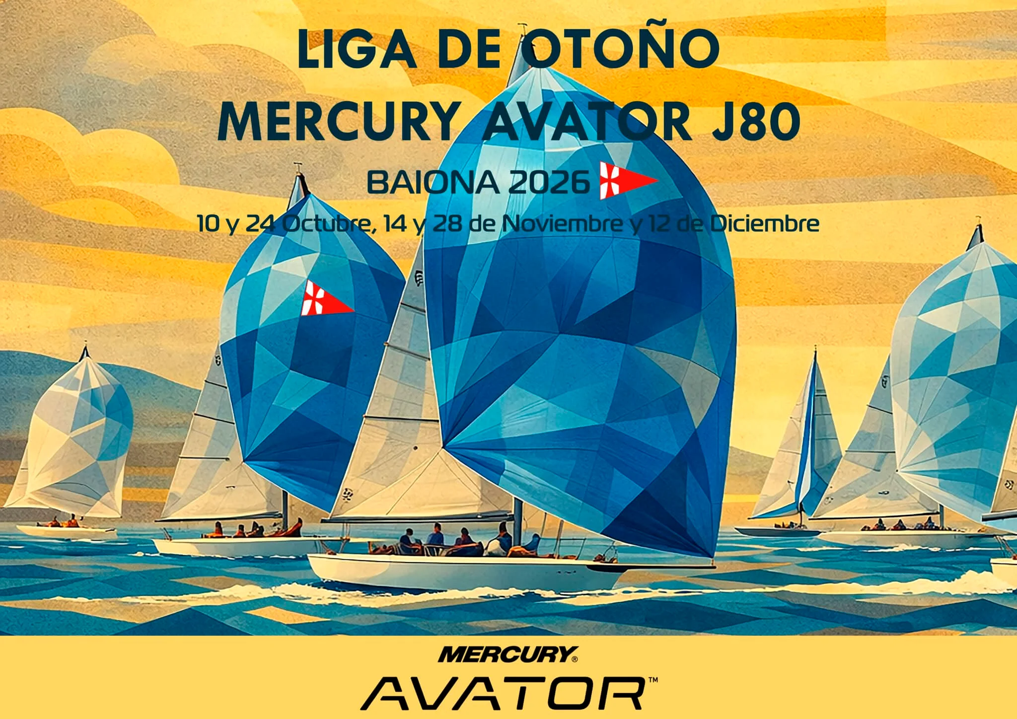 Cartel de Liga de Otoño J80 · Monte Real Club de Yates