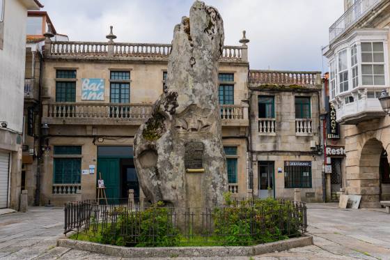 Monolito de la Arribada — Baiona, Galicia